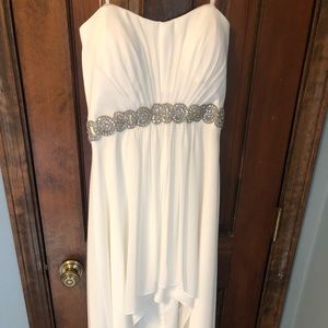 White prom dress